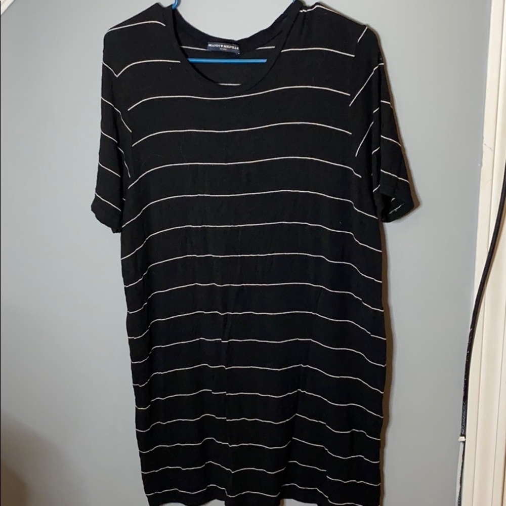 Black/White T-Shirt Dress